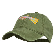 Guppy Fish Embroidered Washed Cap