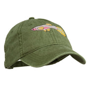 Guppy Fish Embroidered Washed Cap