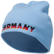 Germany Embroidered Short Beanie