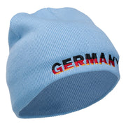 Germany Embroidered Short Beanie