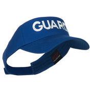 Guard Embroidered Cotton Twill Sun Visor