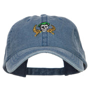 Green Beret Crest Embroidered Washed Cap