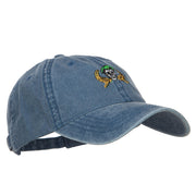 Green Beret Crest Embroidered Washed Cap