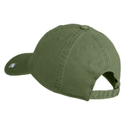 3 AF Third Air Force Veteran Embroidered Washed Solid Pigment Dyed Cotton Twill Brass Buckle Cap - Olive OSFM