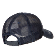 Combat Engineer Veteran Embroidered Low Profile Cotton Mesh Cap