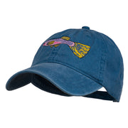 Guppy Fish Embroidered Washed Cap