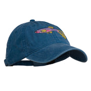 Guppy Fish Embroidered Washed Cap