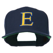 Greek Alphabet Epsilon Embroidered Flat Bill Cap