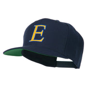 Greek Alphabet Epsilon Embroidered Flat Bill Cap