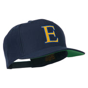 Greek Alphabet Epsilon Embroidered Flat Bill Cap