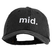 Mid Phrase Embroidered Pigment Dyed Wash Caps - Black OSFM