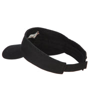 German Shepherd Embroidered Pro Style Cotton Washed Visor