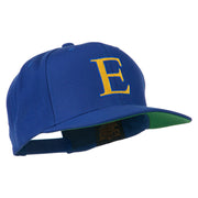 Greek Alphabet Epsilon Embroidered Flat Bill Cap