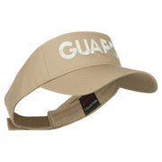 Guard Embroidered Cotton Twill Sun Visor