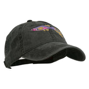 Guppy Fish Embroidered Washed Cap