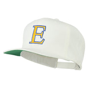 Greek Alphabet Epsilon Embroidered Flat Bill Cap