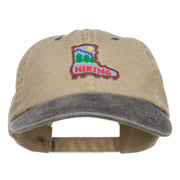 Hiking Shoe Patched Two Tone Washed Cap