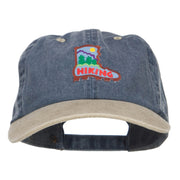 Hiking Shoe Patched Two Tone Washed Cap