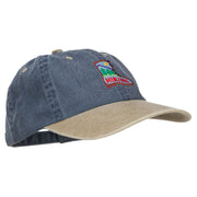 Hiking Shoe Patched Two Tone Washed Cap