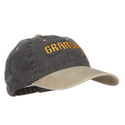 Grandpa Fishing Embroidered Low Cap