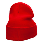 U.S. Dog Tags Embroidered Long Knitted Beanie