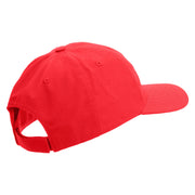 US Marine Corps Emblem Design Embroidered 6 Panel Unstructured Cotton Twill Cap Made in USA - Red OSFM