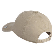9 AF Ninth Air Force Veteran Embroidered Washed Solid Pigment Dyed Cotton Twill Brass Buckle Cap - Khaki OSFM