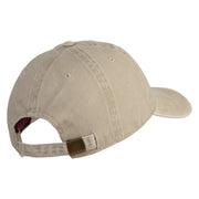 9 AF Ninth Air Force Veteran Embroidered Washed Solid Pigment Dyed Cotton Twill Brass Buckle Cap - Khaki OSFM