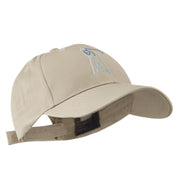 Male Golfer Outline Embroidered Cap