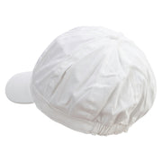 Saguaro National Park Embroidered Cotton Elastic Newsboy Cap - White OSFM