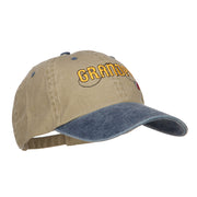 Grandpa Fishing Embroidered Low Cap