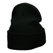 U.S. Dog Tags Embroidered Long Knitted Beanie