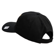 US Marine Corps Emblem Design Embroidered 6 Panel Unstructured Cotton Twill Cap Made in USA - Black OSFM