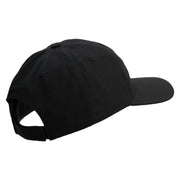 US Marine Corps Emblem Design Embroidered 6 Panel Unstructured Cotton Twill Cap Made in USA - Black OSFM