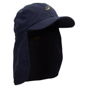 Cute Koala Sign Embroidered Flap Hats - Navy OSFM