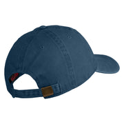 9 AF Ninth Air Force Veteran Embroidered Washed Solid Pigment Dyed Cotton Twill Brass Buckle Cap - Navy OSFM