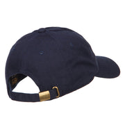 Golfing Veteran Embroidered Washed Cap