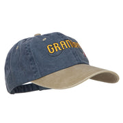 Grandpa Fishing Embroidered Low Cap