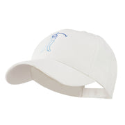 Male Golfer Outline Embroidered Cap