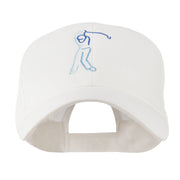 Male Golfer Outline Embroidered Cap