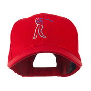 Male Golfer Outline Embroidered Cap