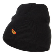 Mini Hot Dog Embroidered Short Beanie