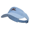 Guatemala Atitlan Volcano Embroidered Cotton Twill Washed Soft Visors - Lt-Blue OSFM