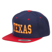 Texas Embroidered Two Tone Snapback Cap