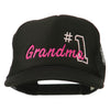 Number 1 Grandma Embroidered Youth Mesh Cap