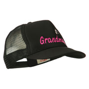 Number 1 Grandma Embroidered Youth Mesh Cap