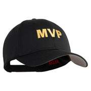 MVP Letters Embroidered 6 Panel Baseball Cap - Black OSFM