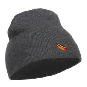 Mini Hot Dog Embroidered Short Beanie