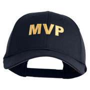 MVP Letters Embroidered 6 Panel Baseball Cap - Navy OSFM