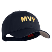 MVP Letters Embroidered 6 Panel Baseball Cap - Navy OSFM